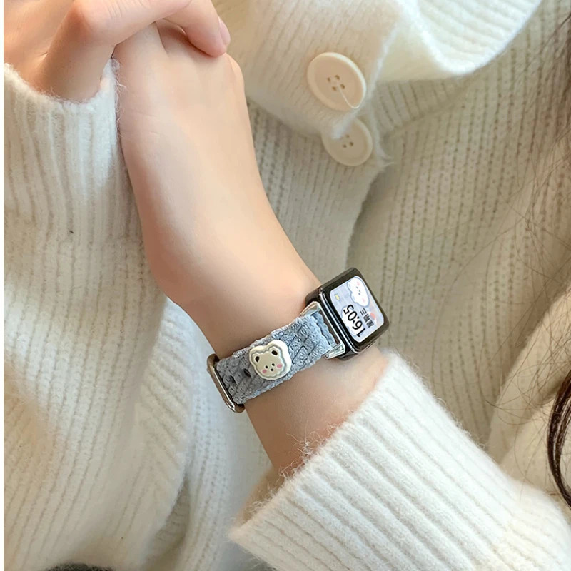Corduroy Strap For Huawei band 9/8/7 Sport Watchband for Honor band 9/7/6 Smartwatch Correa Bracelet Woman Wristband 241225