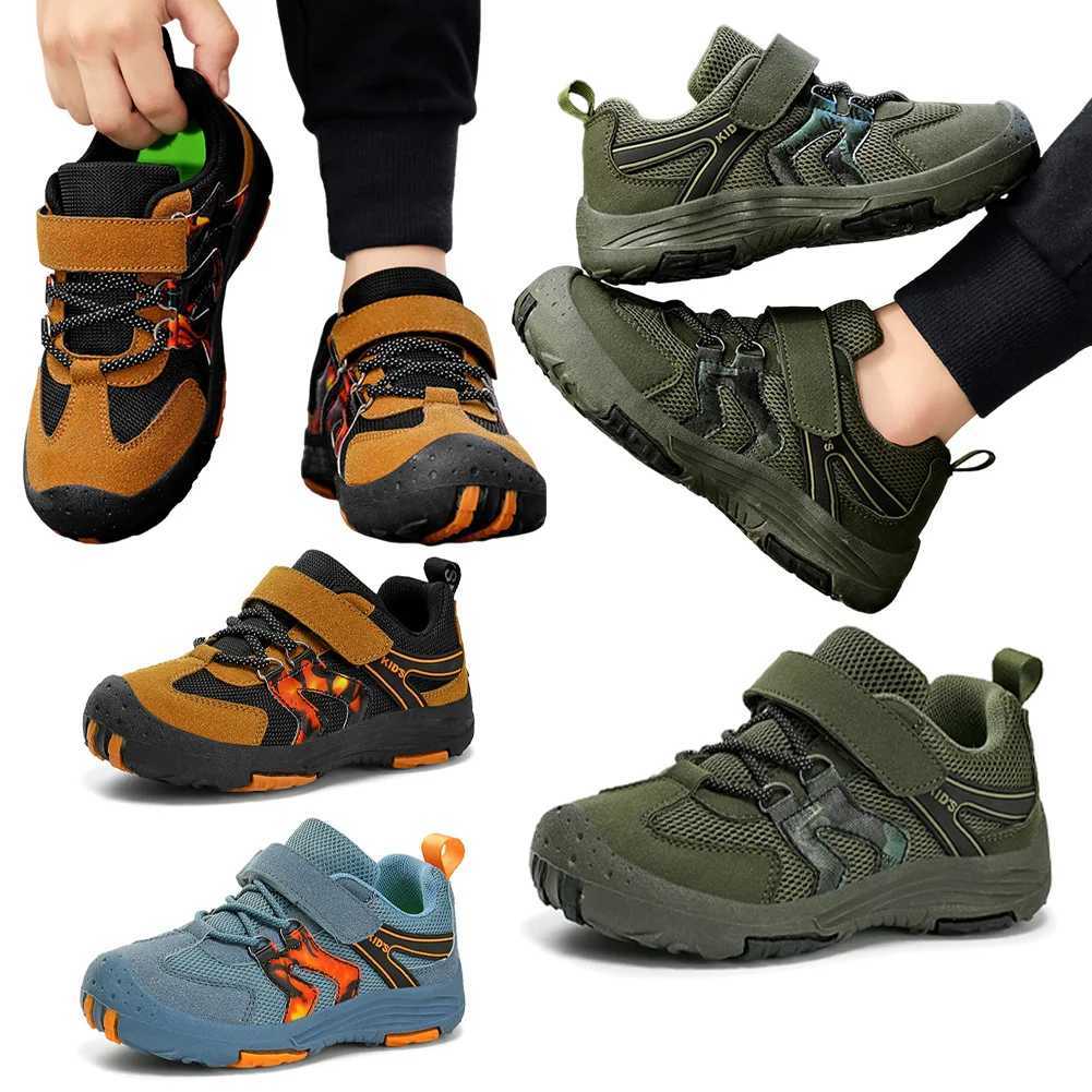 Athletic Outdoor Boys and girls sports shoes anti slip hiking shoes sports walking shoes running shoes H241223