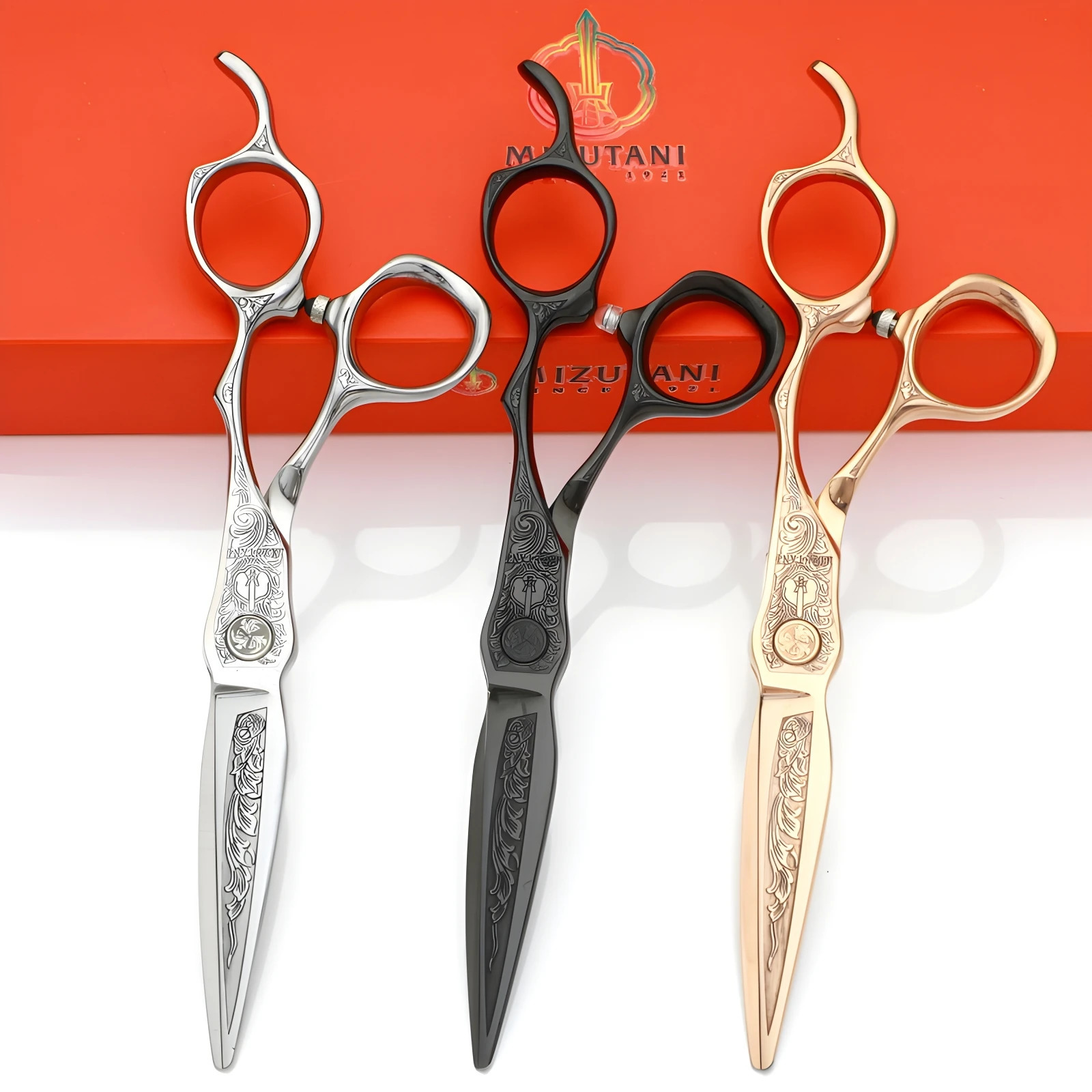 barber scissors 6.0 inch scissors VG10 material Three colors available Professional Hairdressing Scissors Barber Tools Scissors 241225