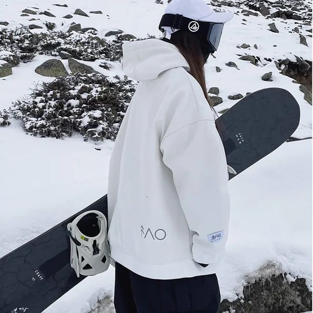 6 Color Oversize Ski Hoodie Men Women Warm Windproof Waterproof Snow Jacket Snowboarding Jackets Equipment