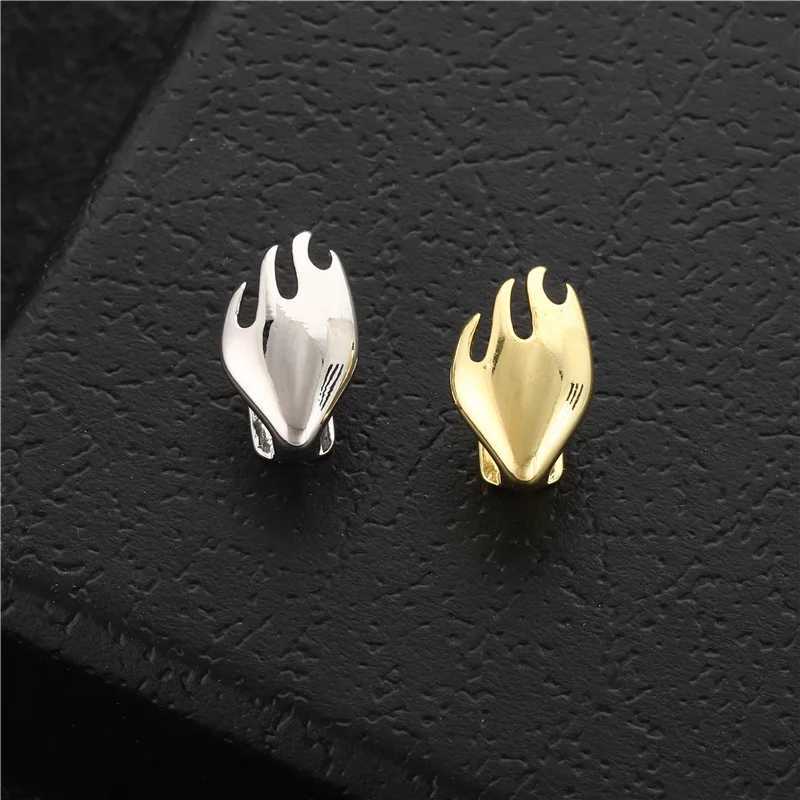 Hip Hop Classic Single Teeth Grillz Simple 14K Gold Plated Glossy Tooth Cs For Women Men Punk Jewelry Party CosplayXJ241225