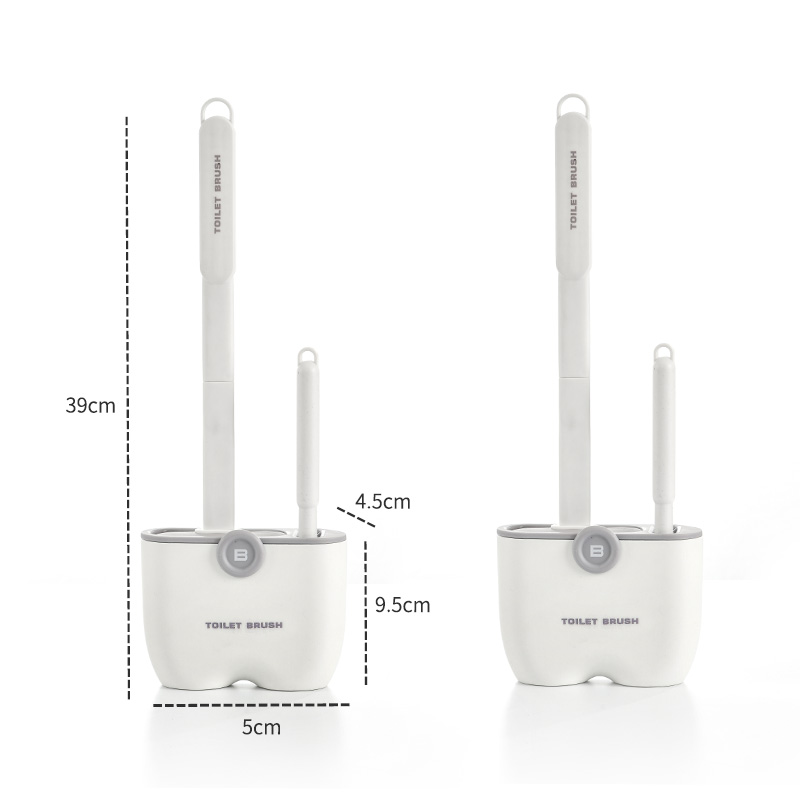 Ergonomic Comfort Grip Toilet Brush Set - Easy-to-Use & Effective Hygiene Tool