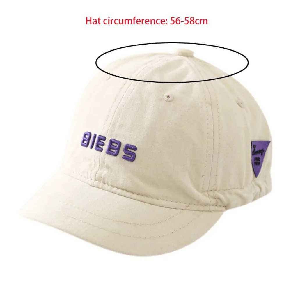 Korean Short Brim Cargo Hat Couple Baseball Hat Summer UV resistant Sunscreen Hat Breathable Casual Truck Hat Retro Peaked Hat W241225