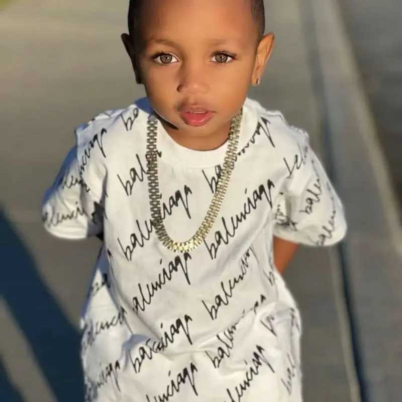Clothing Sets 1-6 year old baby boy summer short sleeved T-shirt+shorts 2 pieces/set casual clothing for young children and boys loose 2023Y241225229H