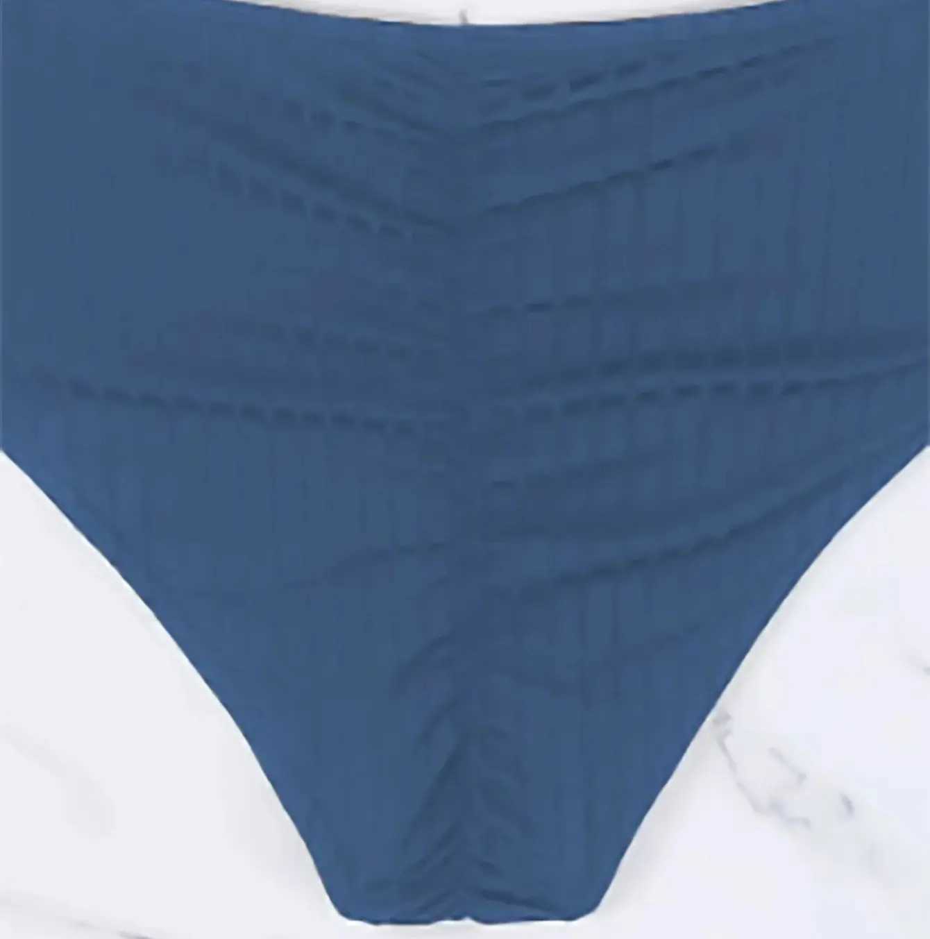 Cross Band Bikini Set 2-piece B with High Waist Beach Shorts Swimsuit Womens Splicing SwimsuitW241225