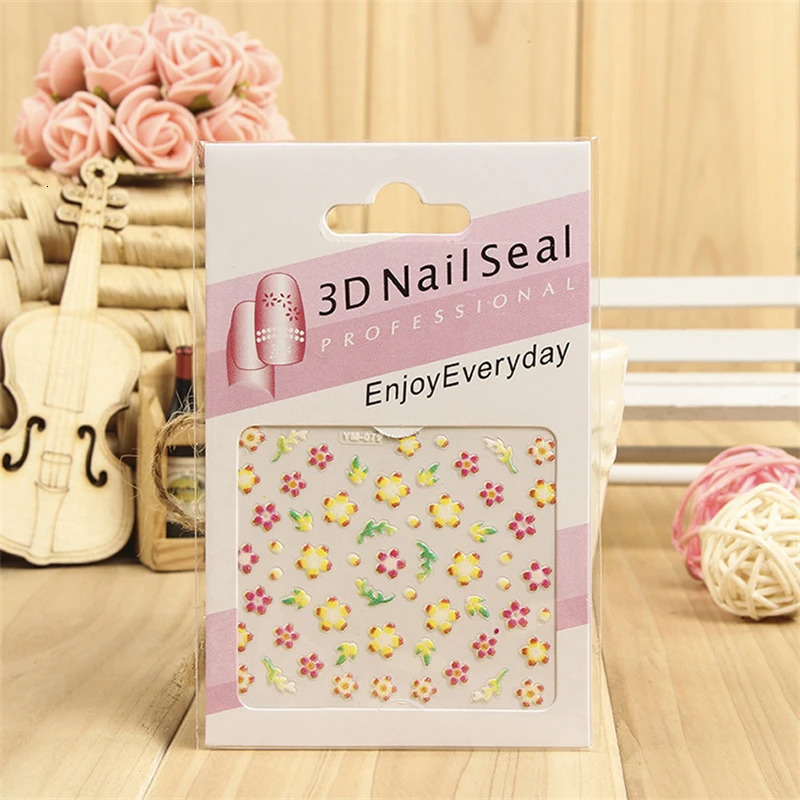 Japanese And Korean Style Nail Stickers Nail Decals Nail Stickers Flower Love Pattern WomenS Party Personalized Nail Stickers 241225
