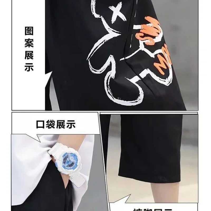 Clothing Sets Summer Children Boy Clothes Set Kid Cartoon Bear Letter Printed Tshirts and Shorts 2pc Suit Fashion Top Bottom Outfits TracksuitY241225M