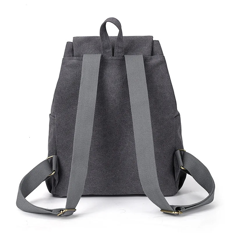 Tilorraine Canvas backpack Korean style fashion shoulder bags schoolbag vintage bags unisex travel bag 241225