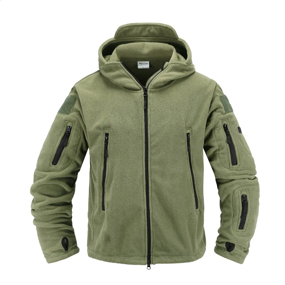 Tactical wool soft shell casual hooded jacket mens military uniform 241224