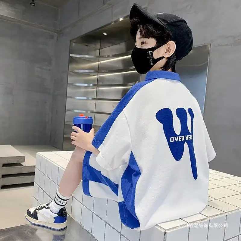 Clothing Sets Summer Teenage Boy Clothes Set Children Girls Letter Tshirt and Shorts 2pcs Suit Kid Short Sleeve Top Bottom Outfits TracksuitY2412256AD