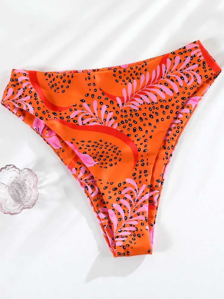 Rinabe high waisted swimsuit womens printed bikini swimsuit beachwear sexy swimsuit two-piece bikini set bandage BiquinisW241225