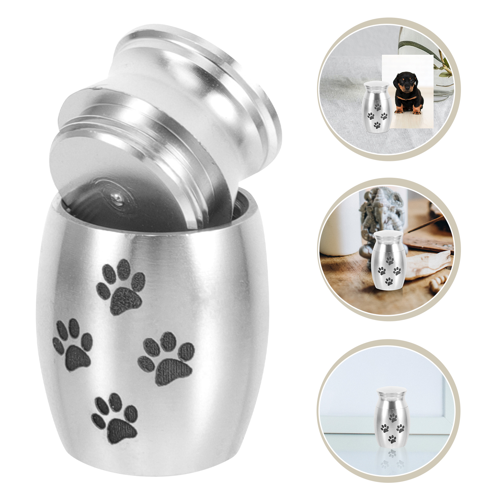 Pet Urn Medium Animal Decorate Small For Ashes Dog Alloy Decorative Urns Decoration