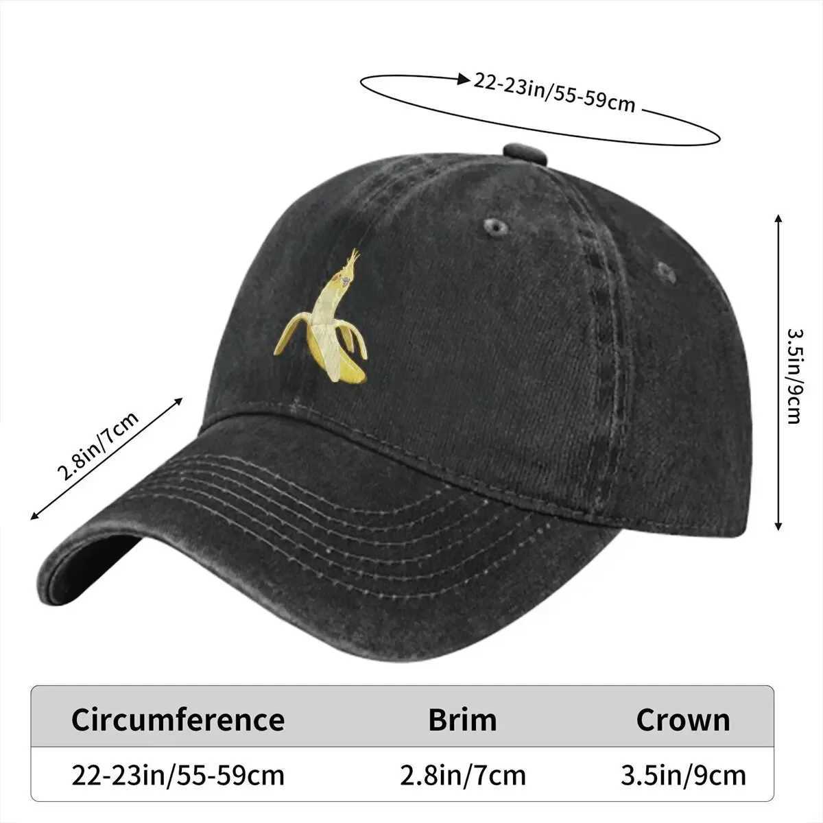 Bananaaaa Cockatiel Banana Baseball Hat Peaked Cap Parrot Bird Pet Sun Sunshade Hat W241225