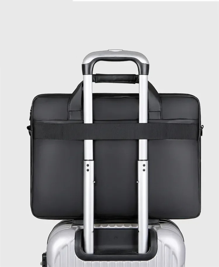 Men Briefcase Bag High Quality Business PU Leather Shoulder Messenger Bags Office Handbags 14 inch Laptop bag bolso 241225
