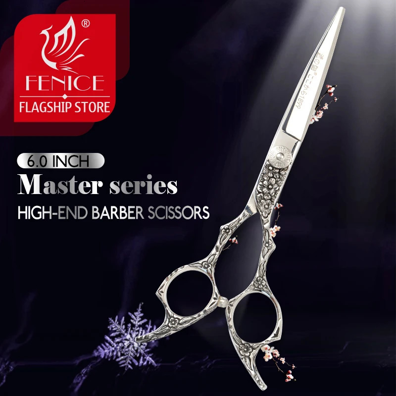 Fenice 6 inch Master Series High-end VG10 Steel hair cutting scissors barber scissors hairdressing shears salon styling shears 241225