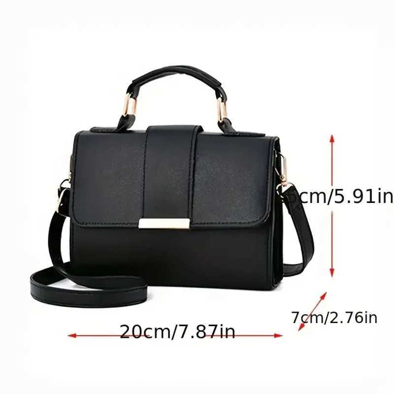 Simple Design Small Top-handle Bags For Women Pu Leather Casual Square Crossbody Shoulder Bag For Daily UsedXJ241225
