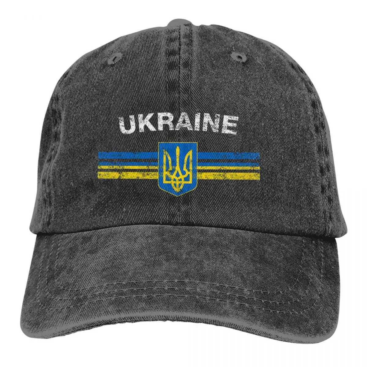 Summer Cap Sun Visor Ukrainian Emblem Ukrainian Flag Hip Hop Hat Cowboy Hat Peaked Hat W241225