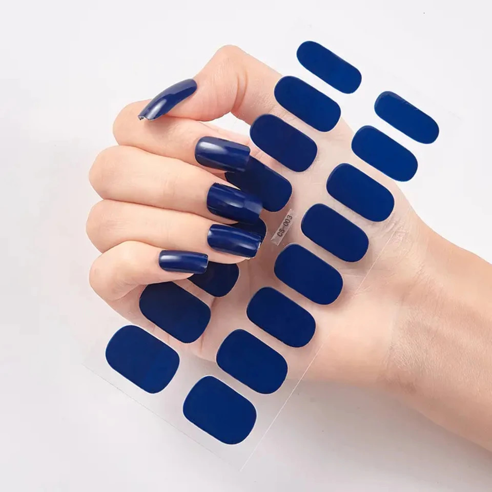 Enhance Your Manicure with 16 Pieces Self-Adhesive Nail Polish Stickers in 25 Vibrant Pure Colors 241225