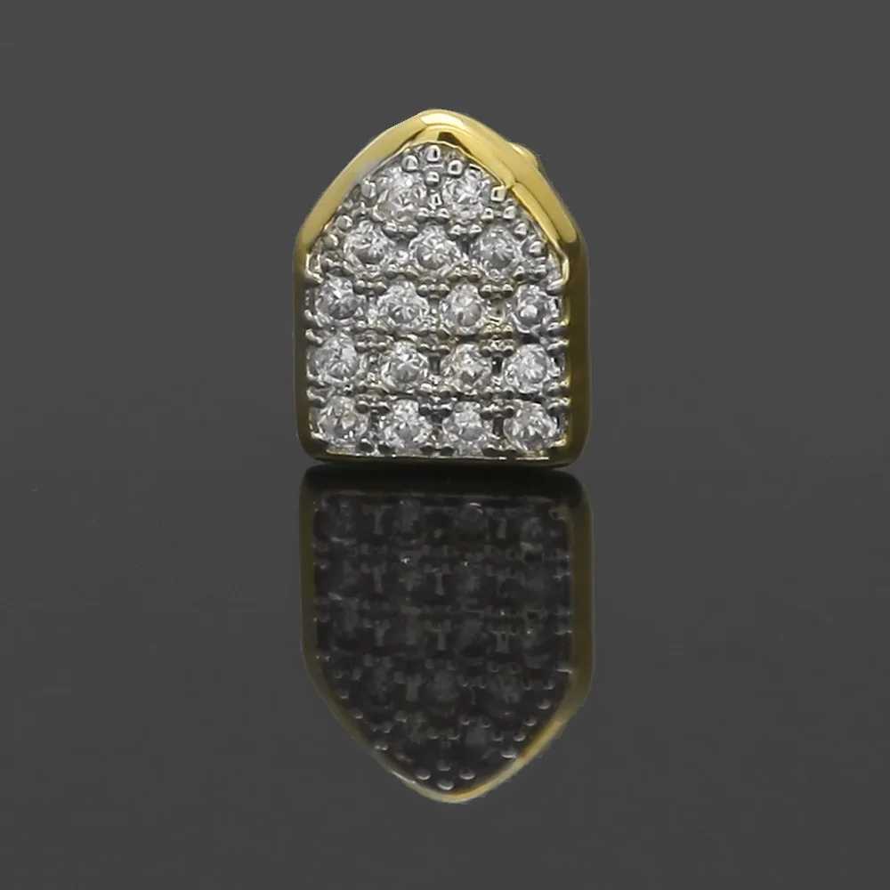 Bling Teeth Grillz Top Bootom Dental Mouth Punk Teeth Cs Cosplay Party Tooth Rper Hip Hop Jewelry TG002XJ241225