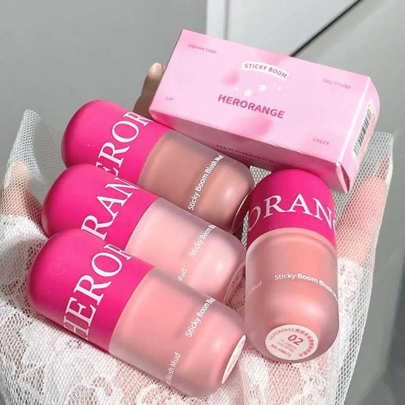 Mud Rouge Mini Ber Matte Low Saturation Pigment Cheek Tint Moisturizing Natural Cheekbone Contouring Dye Clay B CosmeticXJ241225