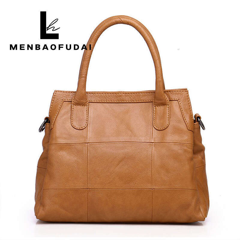 Women's Bags Handbag Guangzhou Women's New Top Layer Cowhide Handbag, Single Shoulder Diagonal Cross Bag