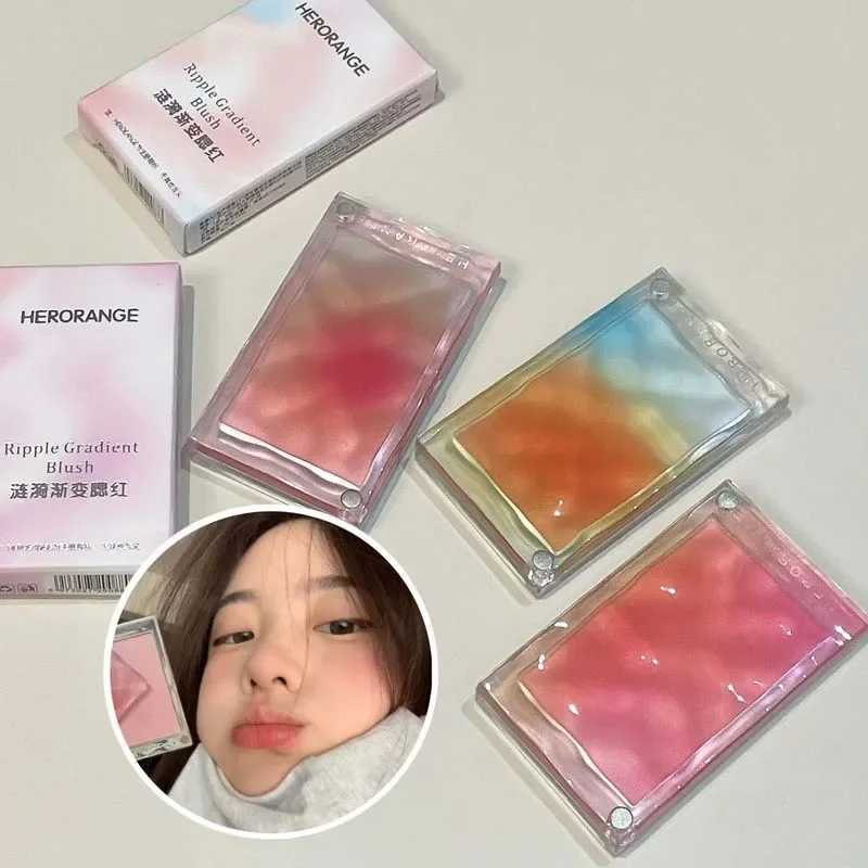 Low Saturation Gradient Color Ber Peach Pink Face B Palette Makeup Waterproof Matte Cheek Tint Rouge Powder CosmeticsXJ241225