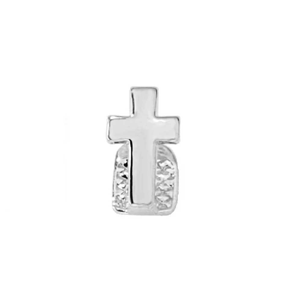 Punk Long Stick Vertical Bar Zircon Teeth Grillz Hip Hop CZ Stone Tooth Cs For Women Men Bo Jewelry GiftXJ241225