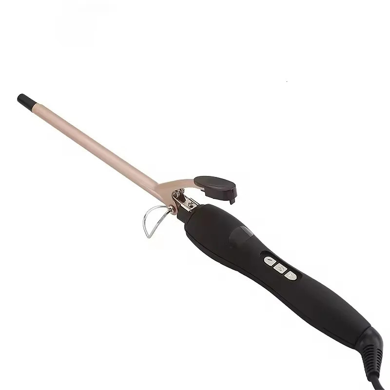 9mm Curling Iron Tourmaline Ceramic Curling Wand Professional Curly Tongs Beauty Salon Hair Curler Irons Hair Styler Wands 241225