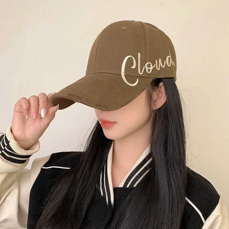 New baseball cap headband cap small and hard dome cap wide Brim sun hat couples hat W241225