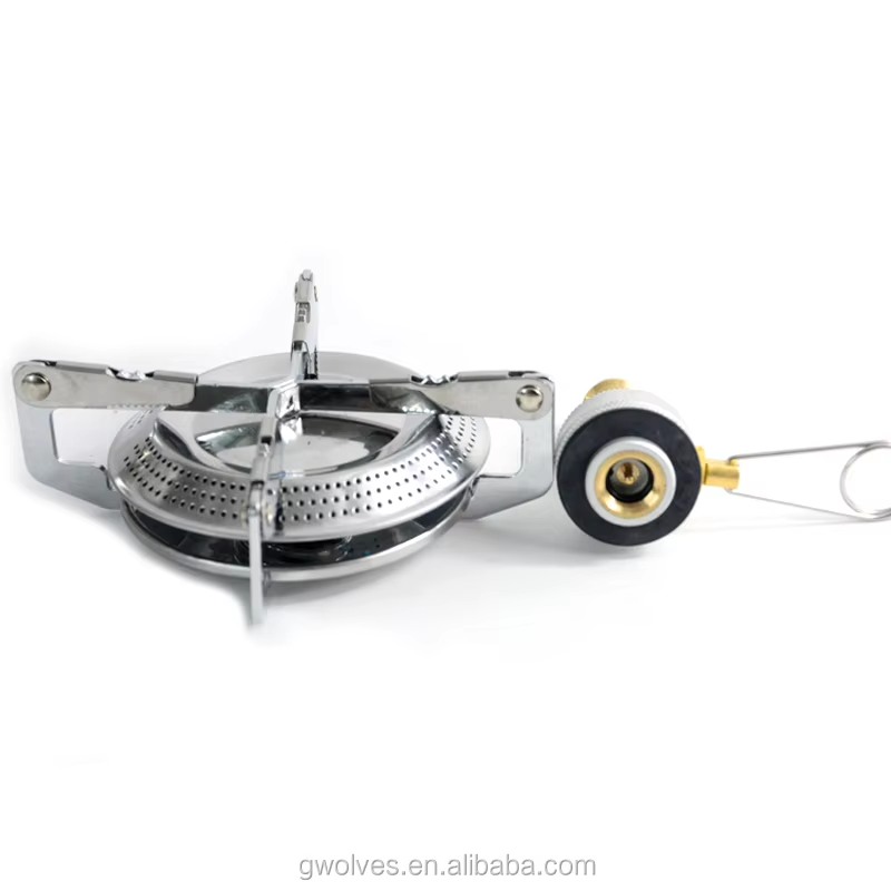 Outdoor portable mini stove camping gas stove oven with piezo ignition