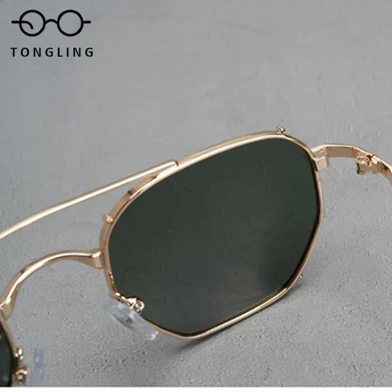 Men Steam Metal Fine Edge Polarized Sunglasses Fashion Personality Retro Women Futuristic Car Driving Travel UV400 Sun Glasses 241224
