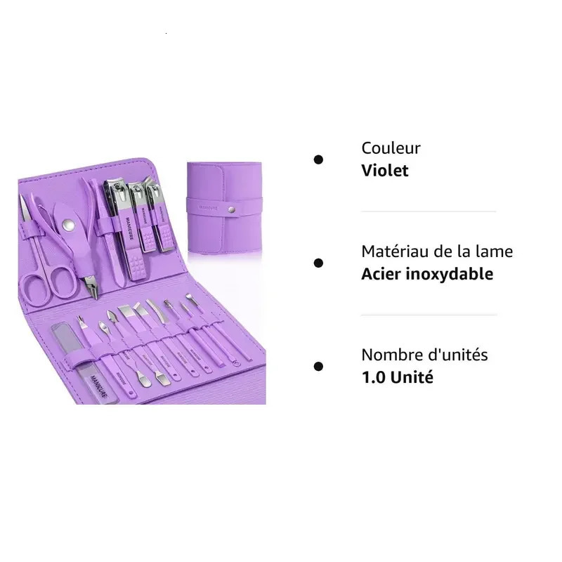 Nail Clippers Manicure Tool Set With Portable Travel Case Dead Skin Clippers Cuticle Nippers And Cutter Kit Nail Clippers Pe 241225