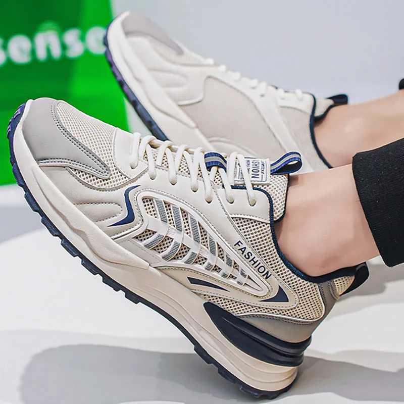 Comfortable Men Running Shoes Thick Soled Wear-resistant Summer Sneakers for Men Casual Shoes Running Male SneakersC250304