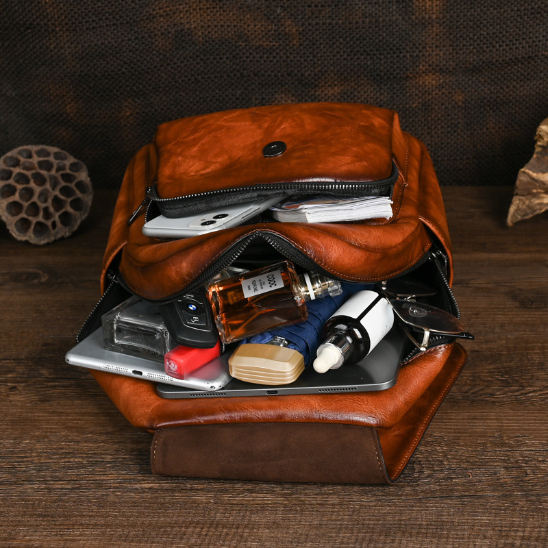 MOTAORA 2024 New Retro Women Bags Designer Leather Backpack For Woman Large Capacity Bag Women's Stylish Travel Backpacks