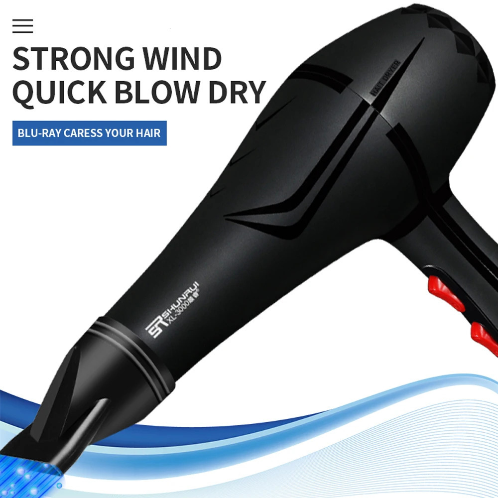 Hair Dryer and Cold Wind With Diffuser Conditioning Powerful Hair Dryer Motor Heat Constant Temperature Hair Care Blow Dryer 241225