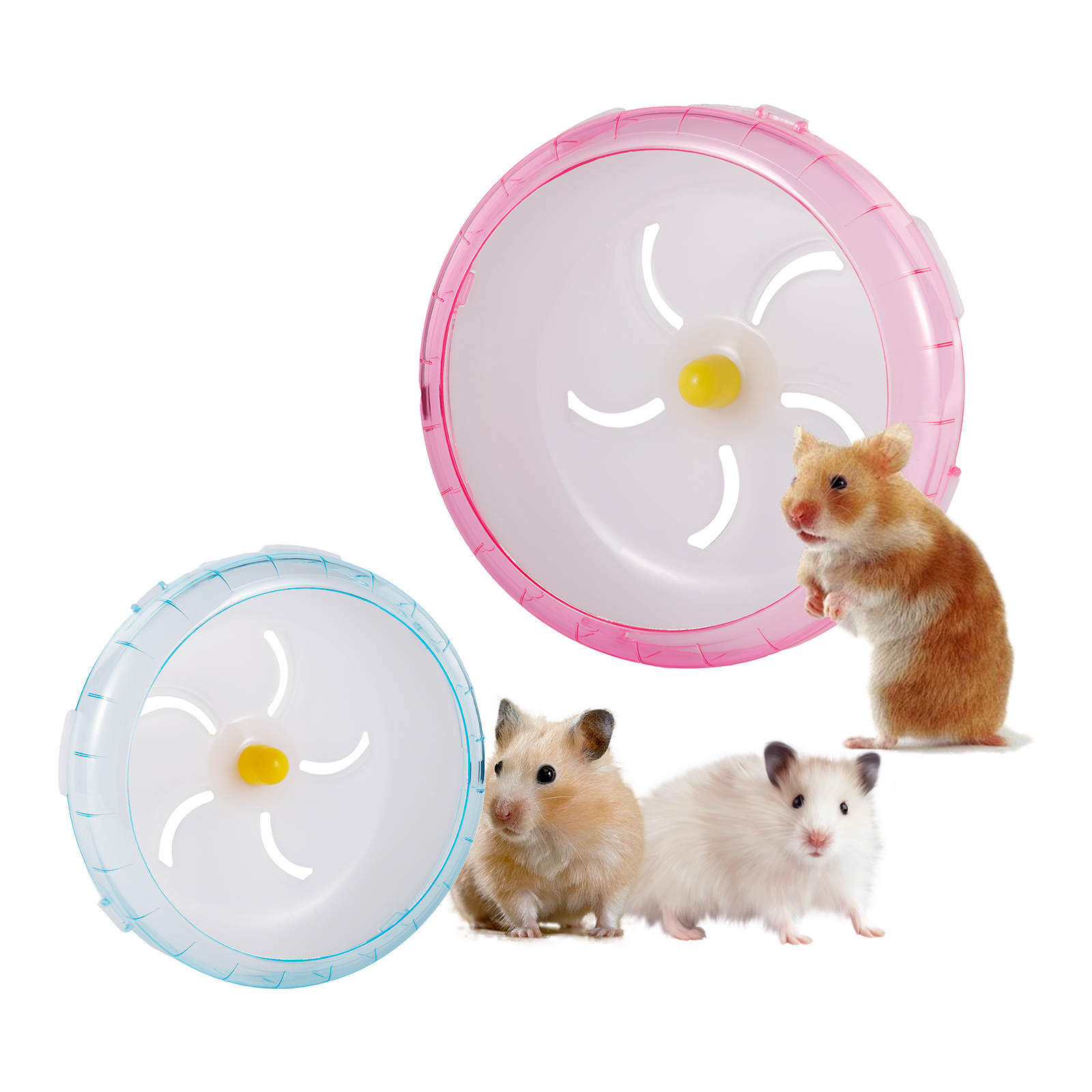 1 Pc Hamster Running Disc Toy Silent Golden Bear Guinea Pig Pet Exercise Wheel Small Pet Rotating Jogging Wheel Cage Accessories