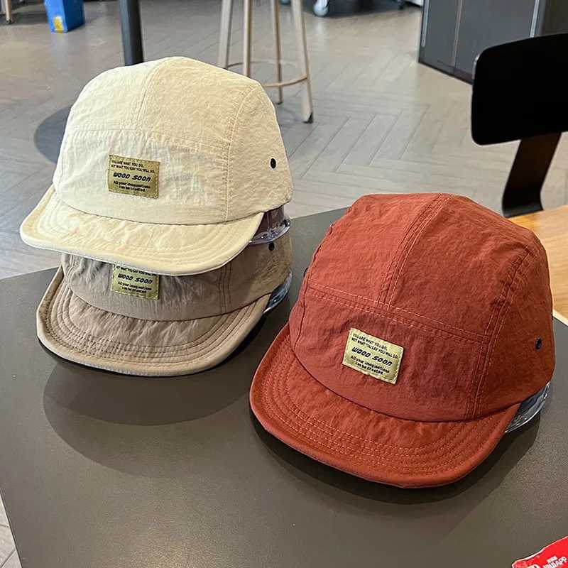 Soft top short Brim baseball cap suitable for women quick drying breathable adjustable foot cap JK sports outdoor hip-hop sun hat W241225