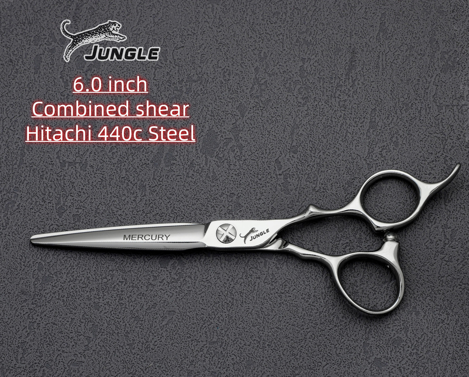 JUG Professional Barber sissors6.0-6.5-6.8 hairdressing scissorsJapan 440C steel Hair cutting machinebarbershop accessories 241225