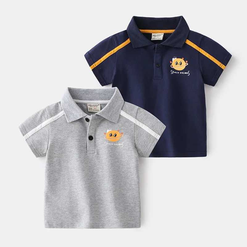 Boys Polo Shirt Short Sleeve Summer Children Tops Wear Kids Tees Soft Boys Shirts CostumesXJ241225