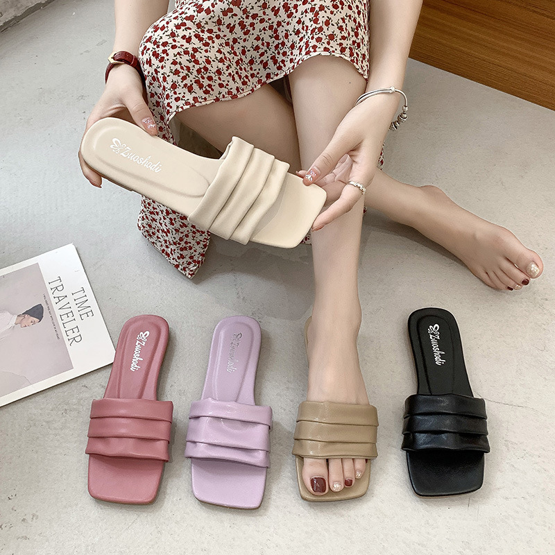 S Ddmywed Women Summer Outwear New Korean Edition Internet Red Beach Slippers One Piece Flipper Pair With Fashion Chinese Brand Shoes F Ddmysaturn