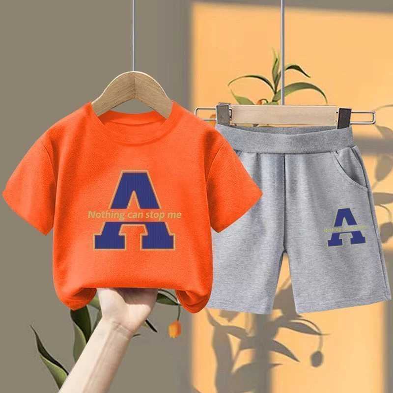 Clothing Sets Summer Baby Girls Clothes Set Children Boy Casual Short Sleeve Letter Print Tshirts Shorts 2pc Kid Top Botton Outfits TracksuitsY2412253