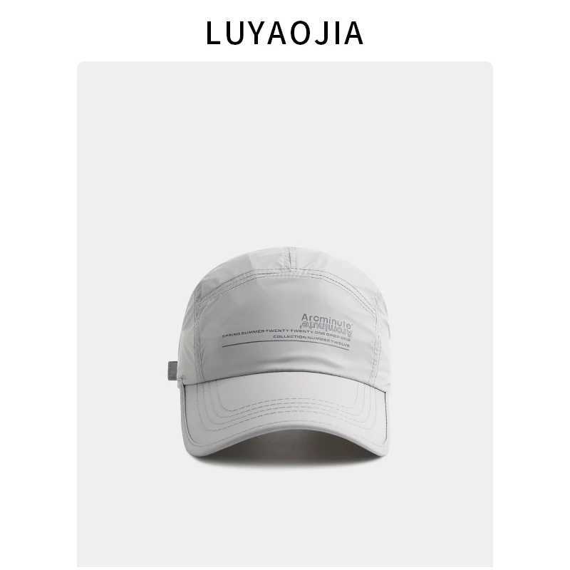 Mens Summer Thin Quick Drying Breathable Soft Top Sports Baseball Hat Womens Sunscreen Leather Hat W241225