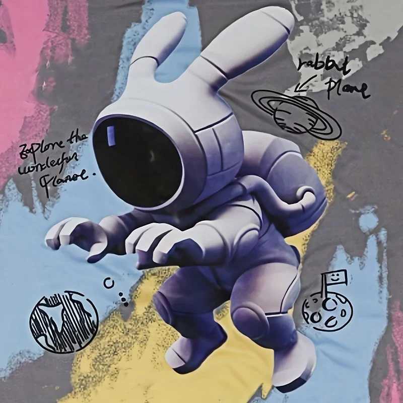 Clothing Sets Summer Baby Girl Clothes Set Kid Cartoon Astronaut T-shirts Pants 2pcs Suit Children Boy Tie Dye Short Sleeve Top Bottom OutfitsY241225U