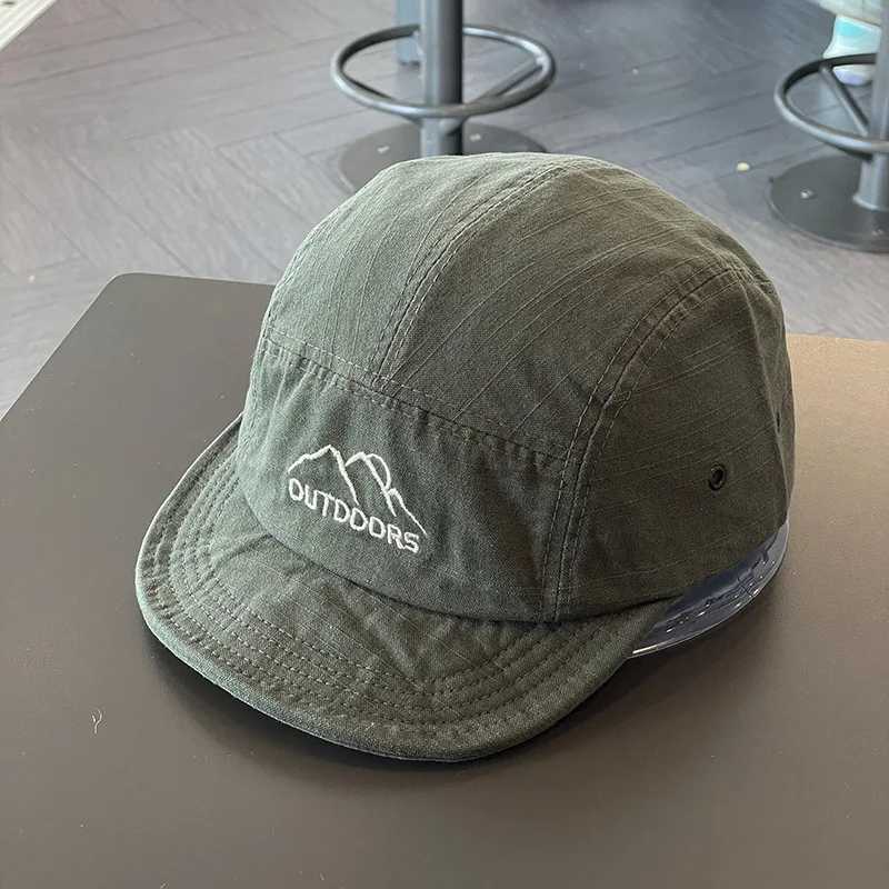Womens baseball cap short Brim baseball cap mens sunny shawl cap cotton outdoor mountain duckbill cap Visors W241225
