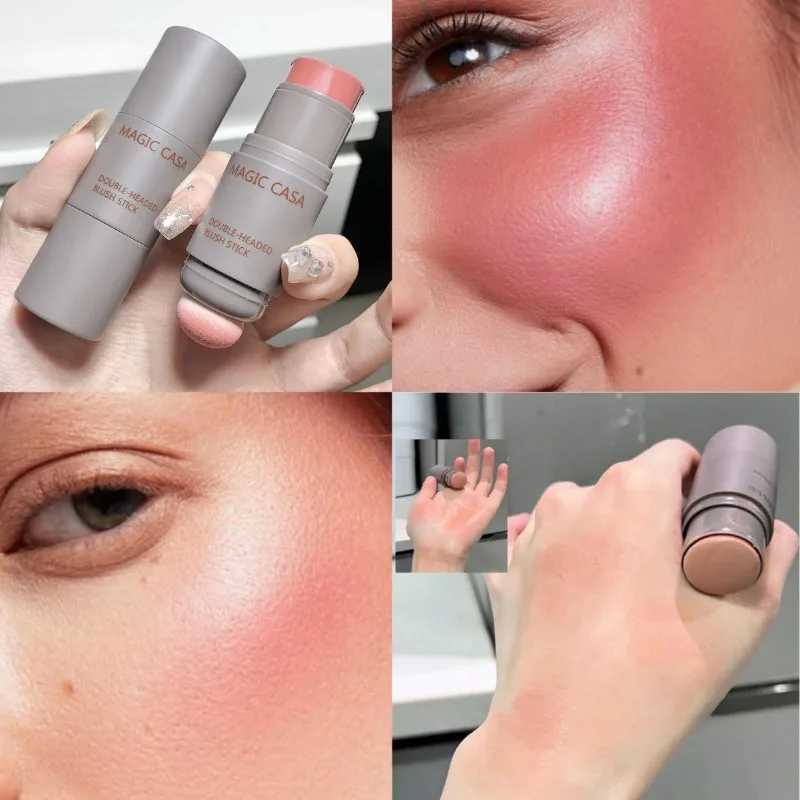 Double-ended Sponge Single-color Powder B Lip and Cheek Dual-use Long-lasting Matte Natural Rouge Powder B StickXJ241225