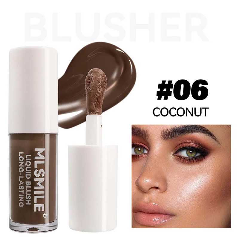 Liquid Highlighter Ber Matte Peach Red Cheek Tint Makeup Rich Pigment Moisturizing Cheekbone Contouring Dye Creamy BXJ241225