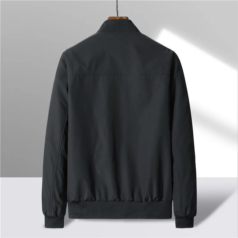 Spring Autumn Mens Baseball Jacket Loose Casual Stand Collar Business 10XL Large Size Fashion Versatile Thin Cargo Coat 241225