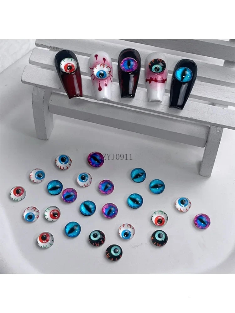 Nail Art Jewelry Dark Funny Wind Three-dimensional Opal Resin Cartoon Nail Art Diamond Jewelry 241225