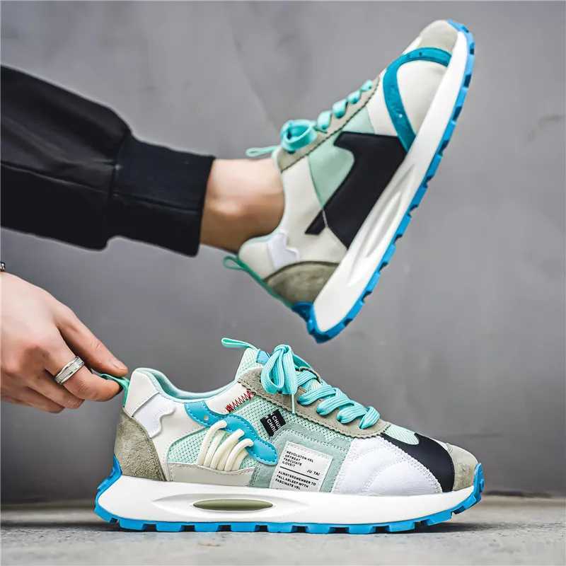 Fashion Designer Men Shoes Dissolve Thick Shoes Casual Sneakers Men Platform Trend Chunky Sneakers Walking ShoesC250225