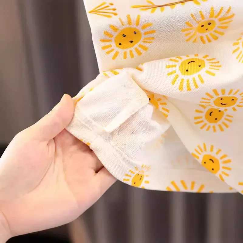 Clothing Sets Baby Girls Cotton Clothes Set Kid Boy Sun T-shirts and Jeans Shorts 2pcs Suit Children Short Sleeve Lapel Top Bottom OutfitsY2412258QFV